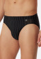 Mini briefs, microfiber, black striped - Nachtschwärmer