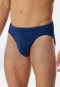 Slip coton bio à motif bleu marine - 95/5