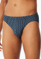 Supermini-Slip pacific blue gemustert - 95/5