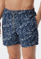 Swimshorts dunkelblau gemustert - Wave Nature