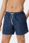 Short de bain matière tissée bleu foncé imprimé - Marineland