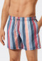 Pantaloncini da bagno in tessuto a righe multicolori - California Cruise