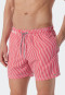 Swimshorts Webware rot gestreift - Saltwater