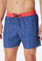 Badeshorts Webware Schwimmer gemustert rot - Casual Swim