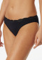 Tai slip in pizzo nero - puro cotone