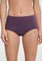 Waist panties, 2-pack, fine rib, aubergine - Original Fine Rib