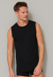 Tank Tops 2er-Pack Organic Cotton Rundhals schwarz - 95/5