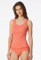 Tanktop Doppelripp Organic Cotton pfirsich - Pure Rib