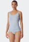 Top 2-pack organic cotton black/light blue - 95/5 Organic