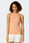 Top seamless Lyocell rib look peach - Lounge Seamless