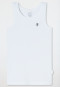 2-pack palm tree blue/white vests - Fine Rib