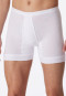 Underpants, short, with fly, fine rib, white - Original Fine Rib