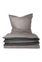 Biancheria da letto reversibile, 2 pezzi in flanella fine, colore grigio - SCHIESSER Home