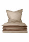 Reversible bed linen 2-piece fine beaver sand - SCHIESSER Home