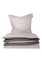Reversible bed linen 2-piece set fine flannelette silver - SCHIESSER Home