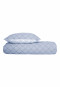 Biancheria da letto reversibile due pezzi Renforcé a fantasia azzurra - SCHIESSER Home