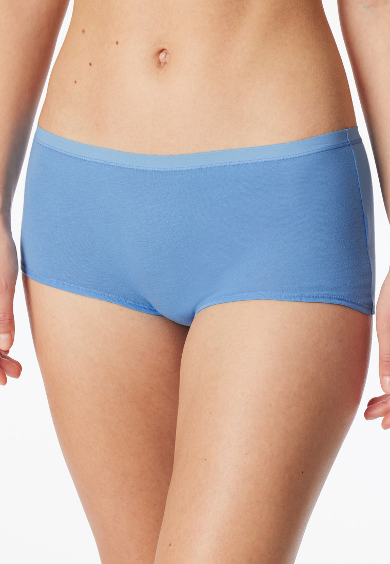 Shorts 2er-Pack Organic Cotton weiß/hellblau - 95/5