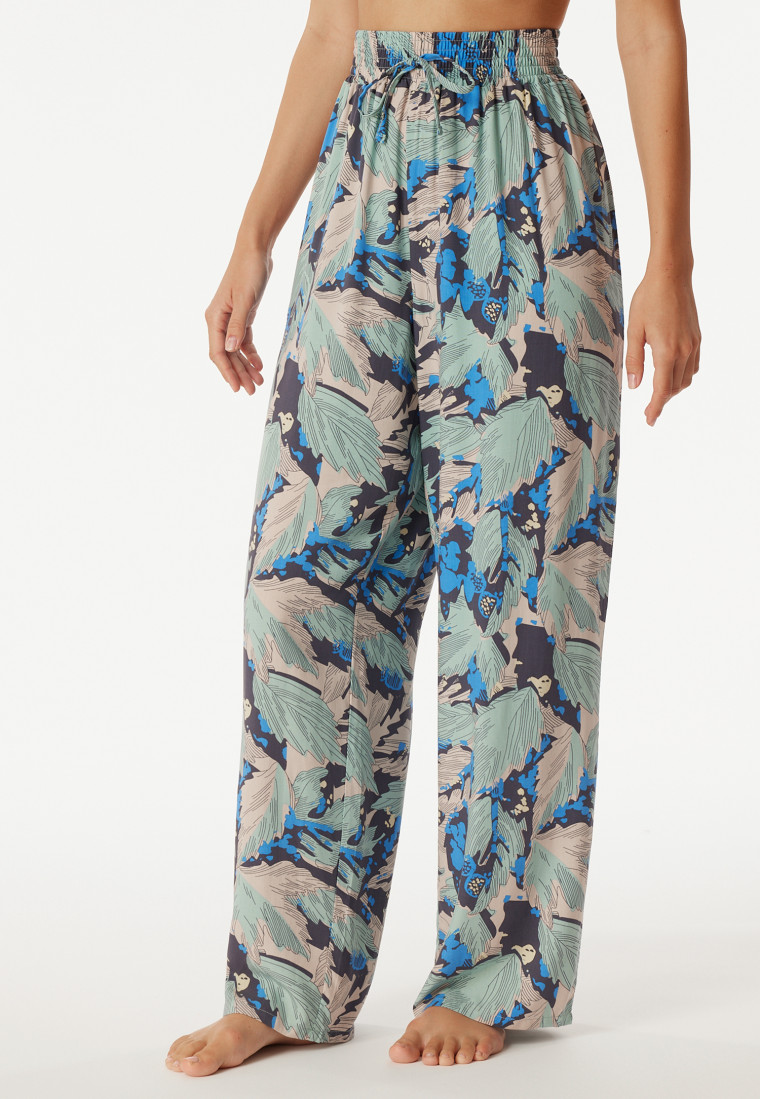 Pantaloni Lounge lunghi in viscosa con stampa multicolore - Mix+ Relax