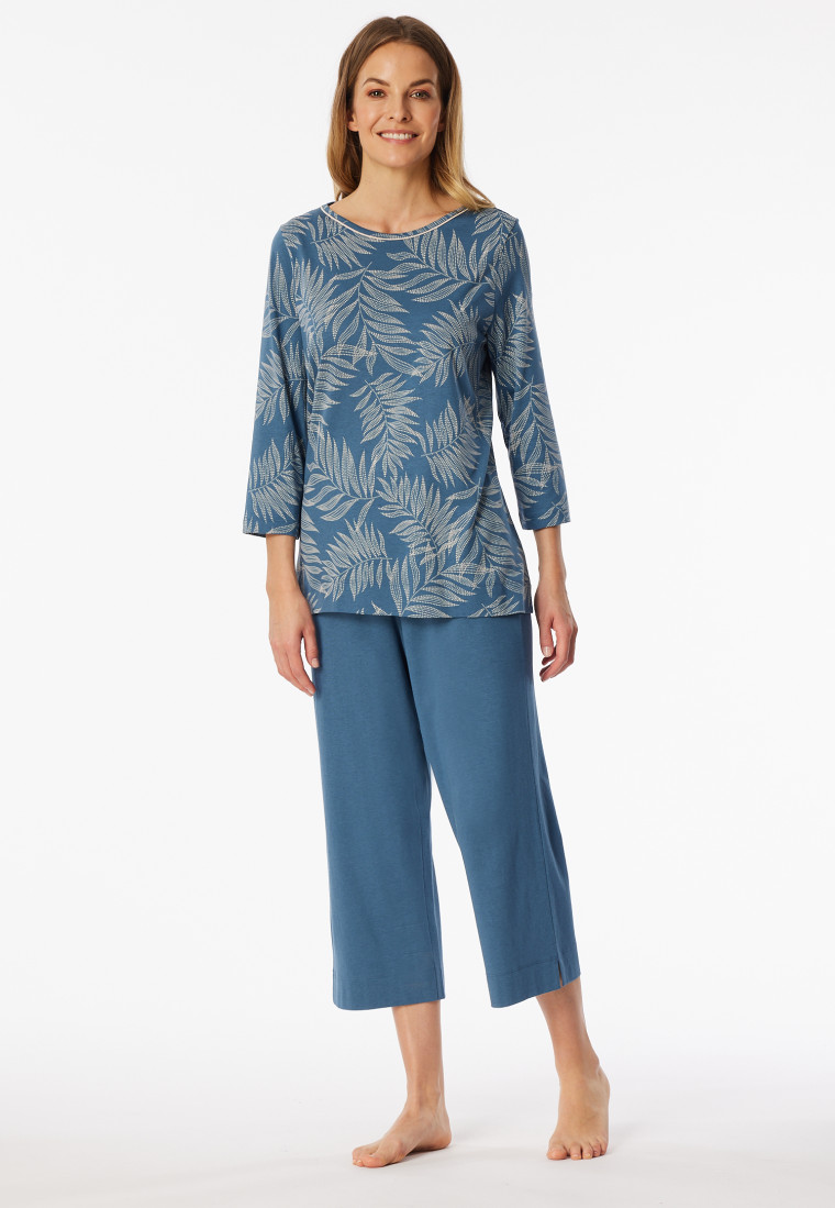Schlafanzug 3/4-lang atlantikblau - Comfort Nightwear
