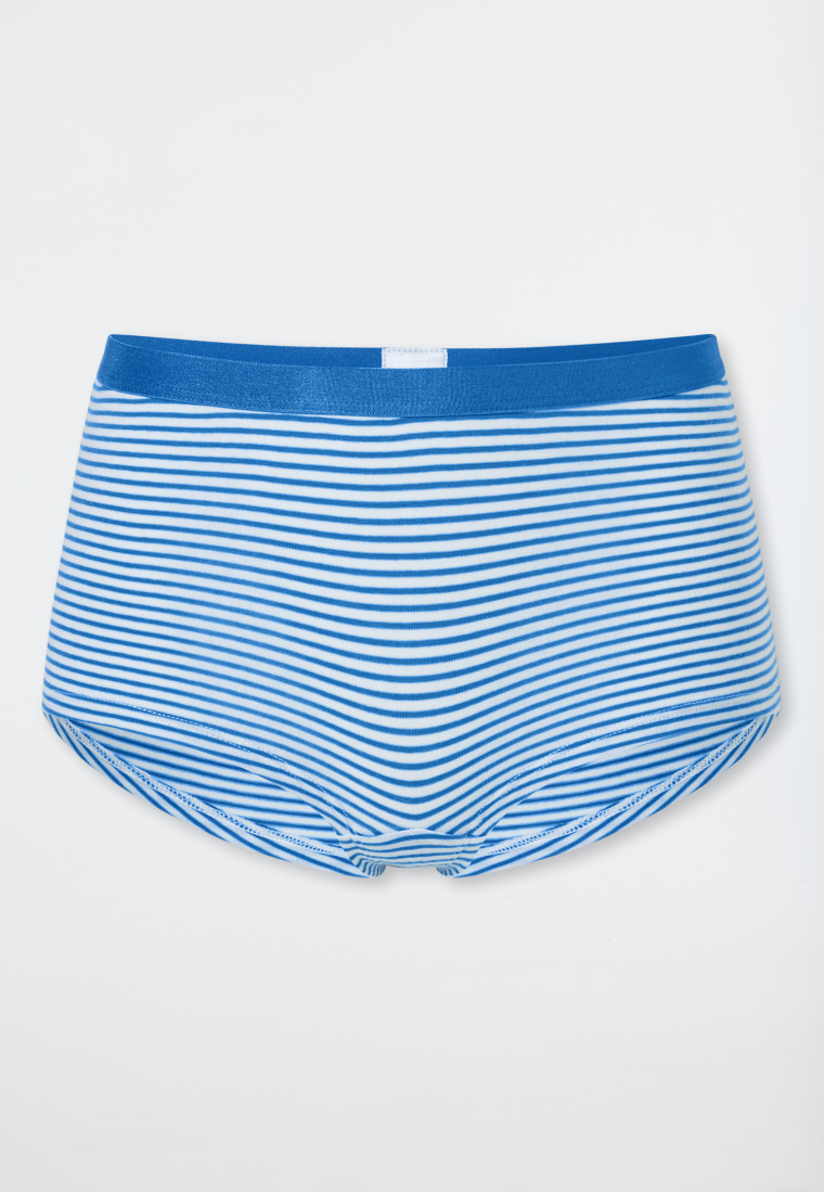 Short set van 3 stuks organic cotton wit/blauw - 95/5