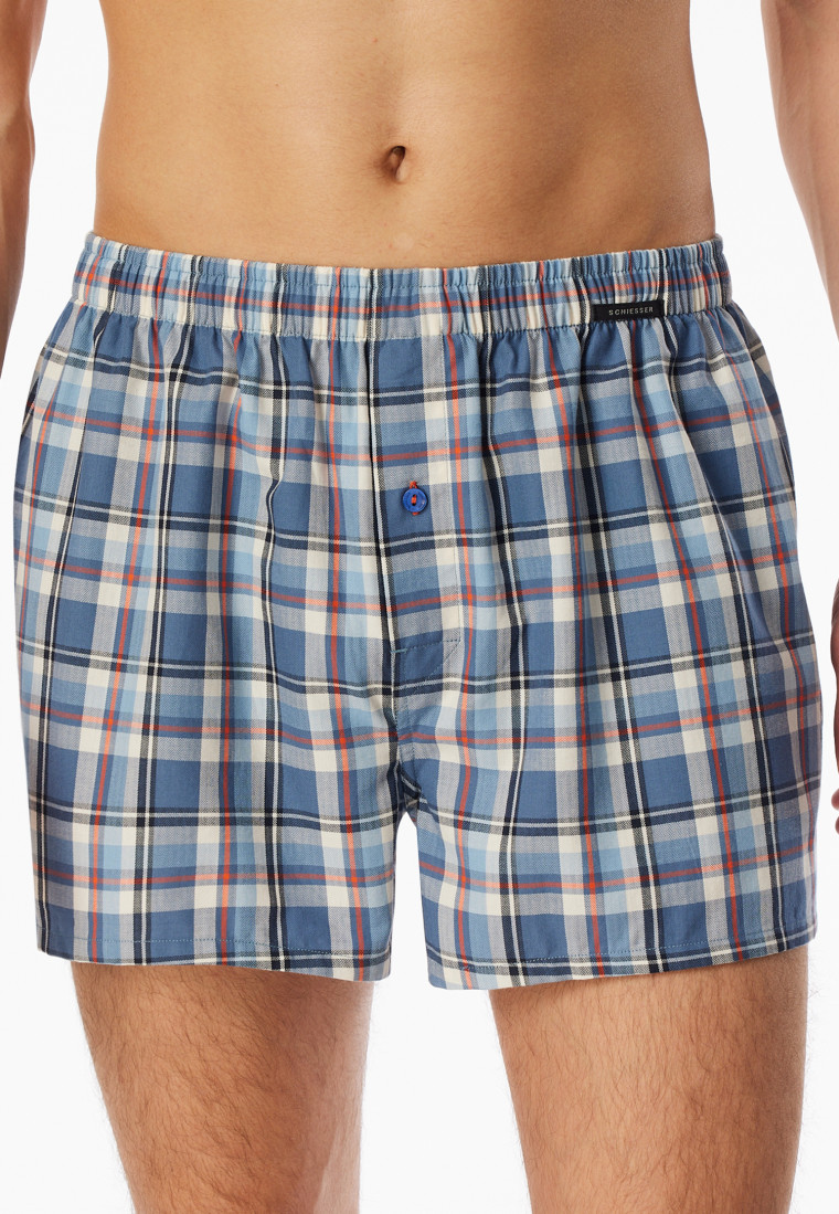 Boxer shorts 2-pack woven fabric check multi-colored - Boxer shorts multipack