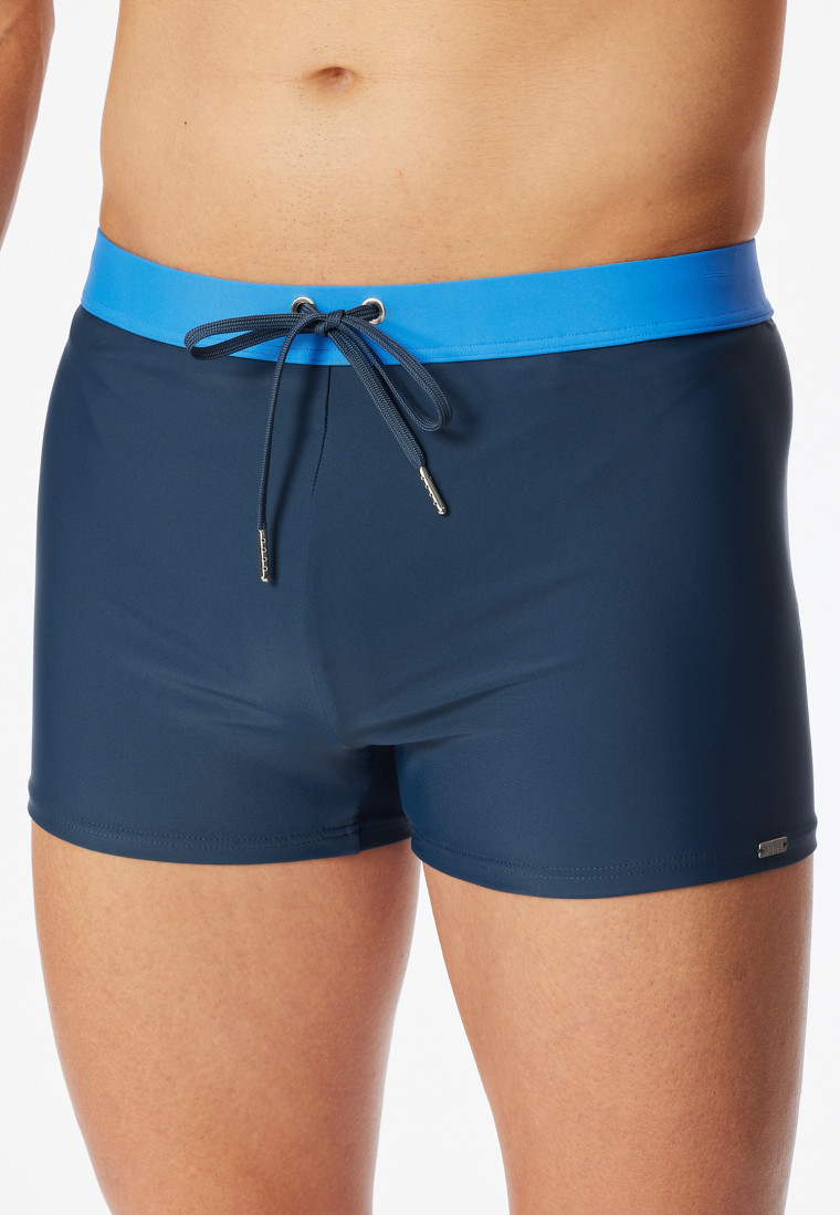 Zwembroek gebreid indigo - Aqua