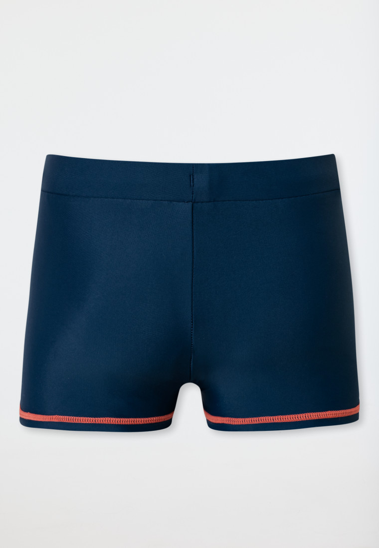 Badehose Wirkware recycelt LSF40+ Palme nachtblau - Aqua