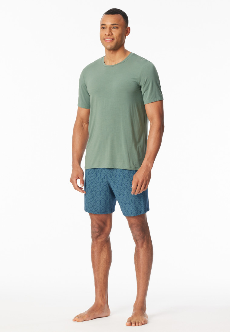 Short pyjamas khaki - Long Life Soft