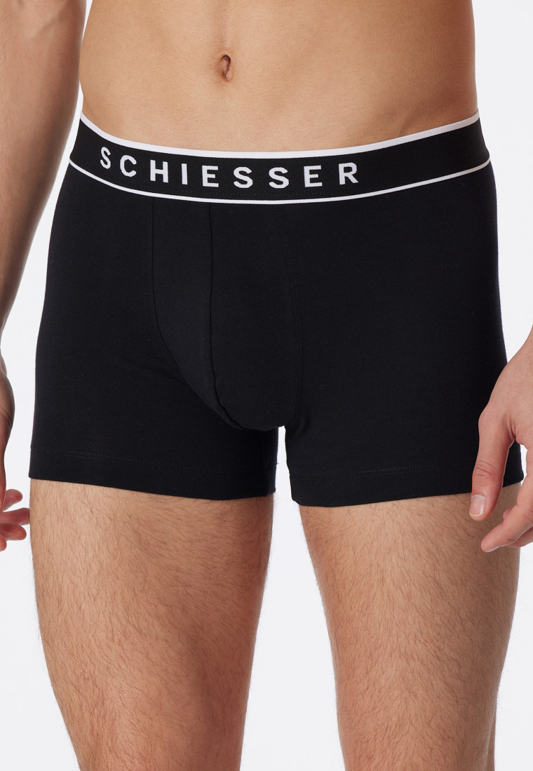 Shorts 5er-Pack Organic Cotton Webgummibund schwarz - 95/5