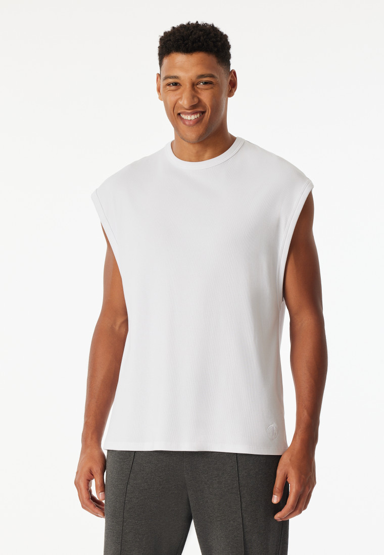 Shirt mouwen dubbelrib wit - SCHIESSER 150 Years