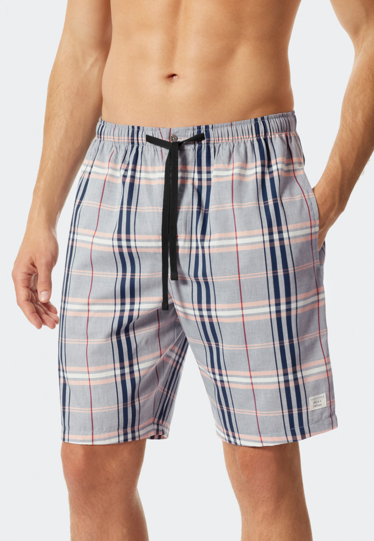 Bermuda shorts woven fabric check multicolored - Mix & Relax