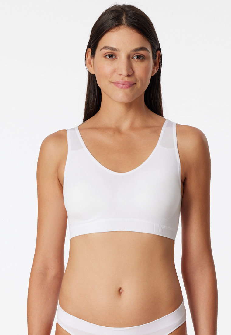 White seamless bustier - Seamless light