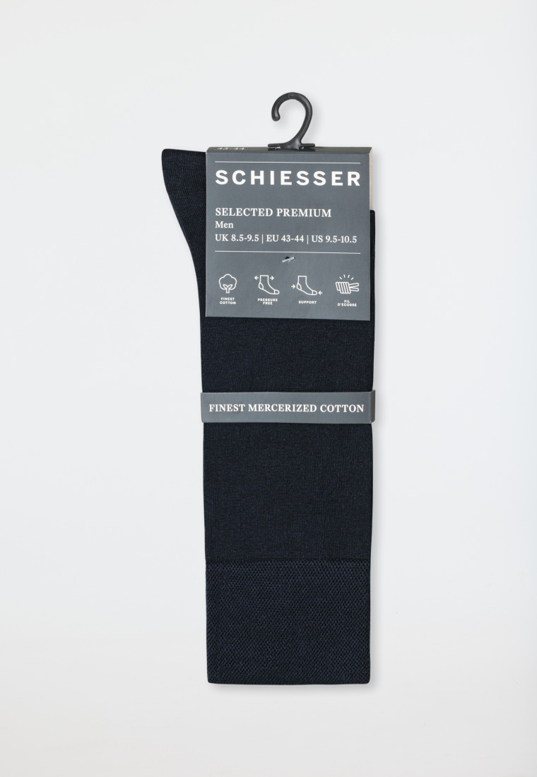 Chaussettes homme bleu nuit - selected! premium