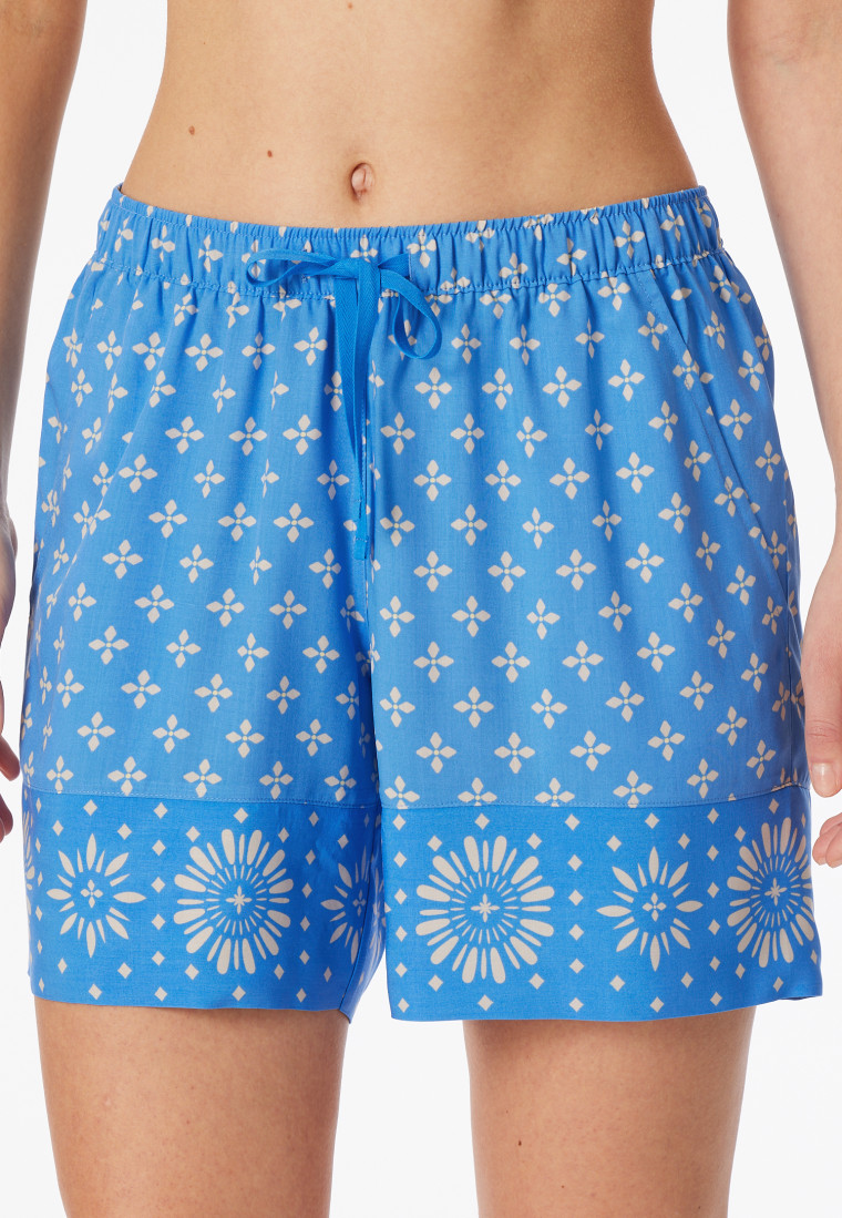 Hose kurz Ikat-Muster aquarium - Mix+Relax