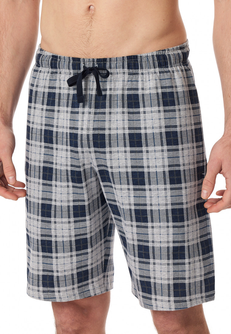 Pantaloni corti a motivi a quadretti multicolore Mix Relax SCHIESSER