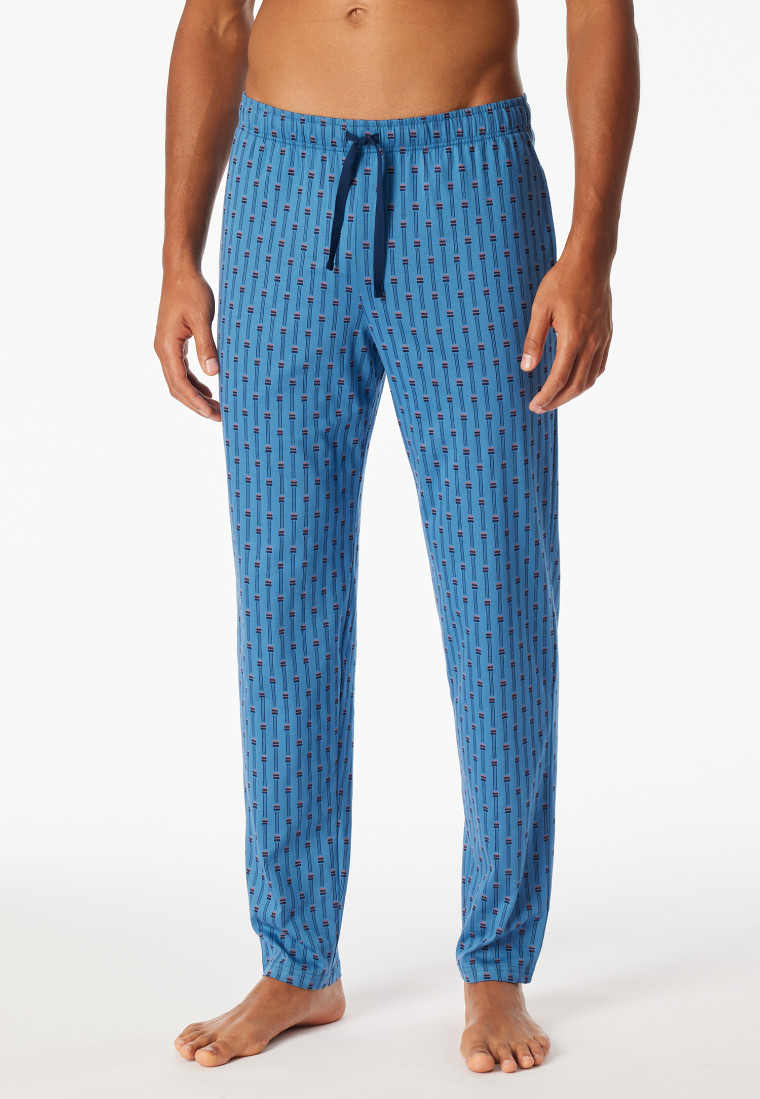 Lange broek met bedrukt blauw - Mix+ Relax | SCHIESSER