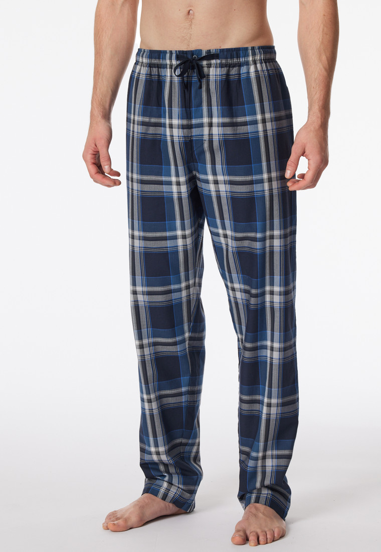 Lange geweven broek veelkleurig geruit - Mix+ Relax