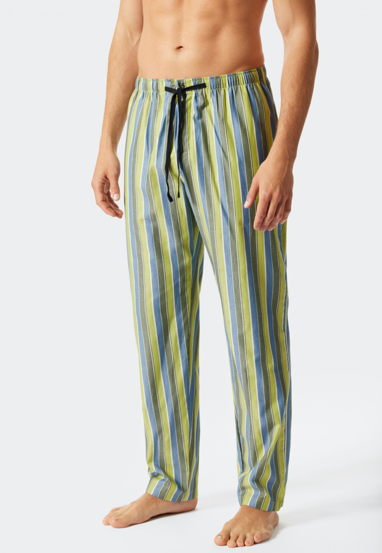 Pantaloni lunghi in tessuto a righe, multicolore - Mix+Relax | SCHIESSER