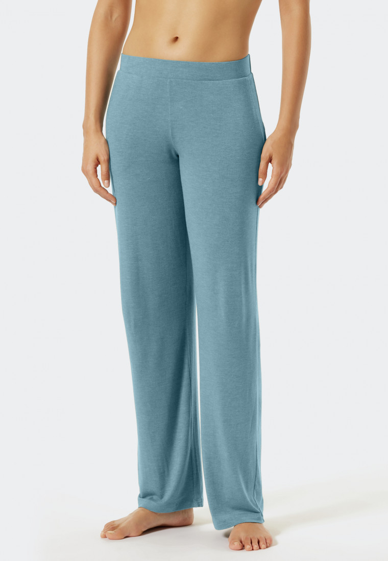 pantalon d'intérieur long en modal coupe Marlene bleu-gris - Mix + Relax