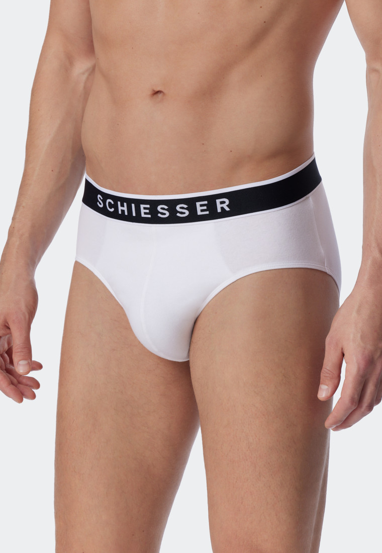 3-Pack of Men's Rio-Briefs SCHIESSER 95/5 for Men white