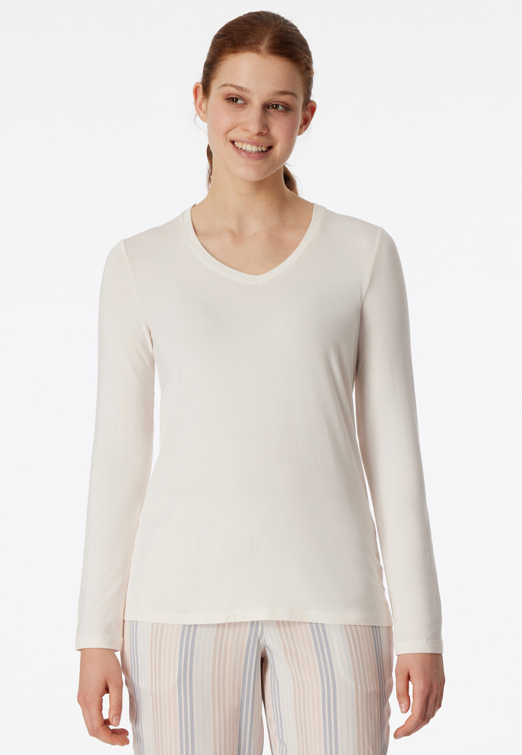 V hals shirt lange mouw best sale
