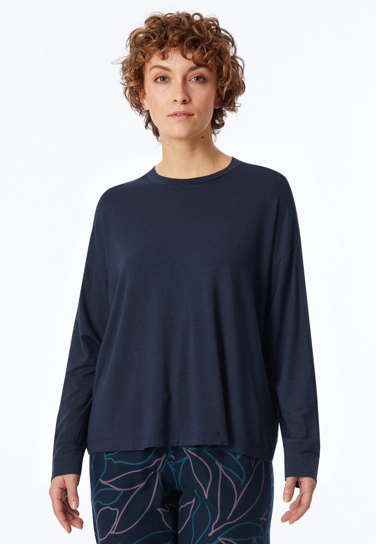 Shirt langarm nachtblau - Mix+Relax