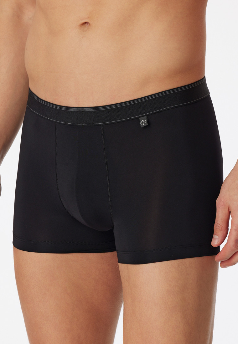 Pantaloncini in microfibra di colore nero Nachtschw rmer SCHIESSER