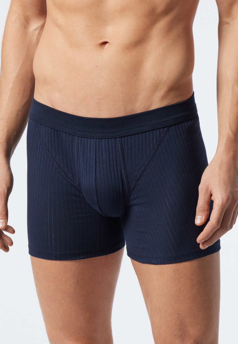 Shorts met gulp 2-pack donkerblauw - Authentic