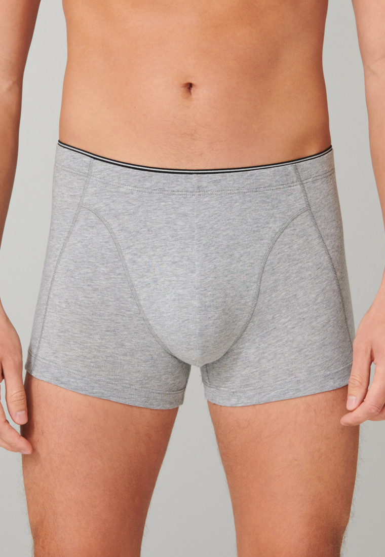 Shorts in cotone biologico grigio screziato: 95/5