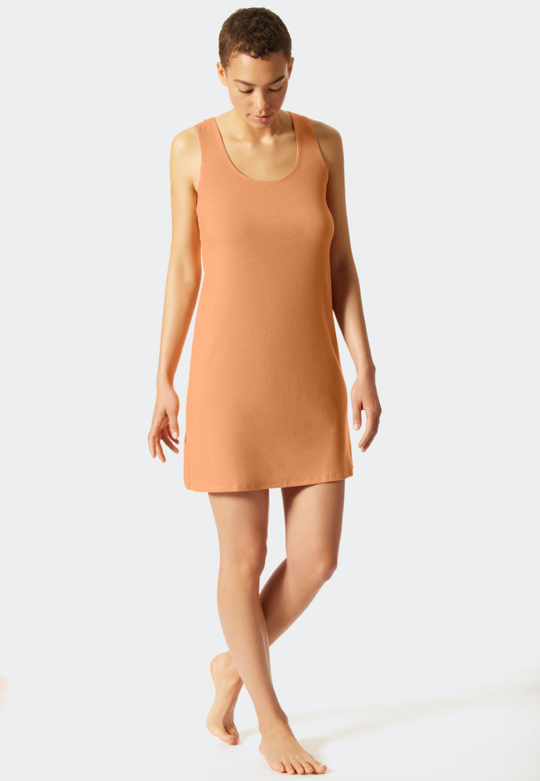 Chemise de nuit sans manches c tel p che Modern Rib Natural
