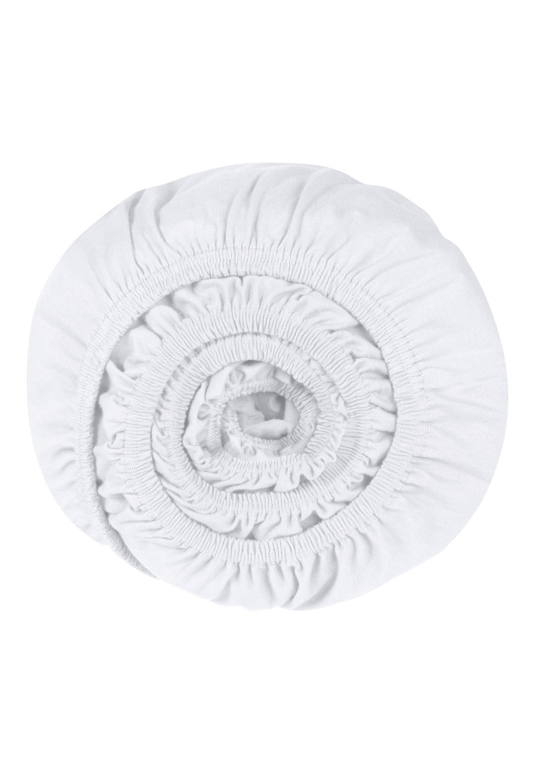 Lenzuolo a pieghe jersey bianco - SCHIESSER Home