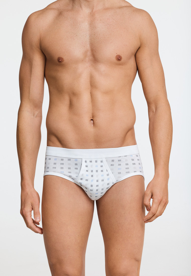 Sport briefs with fly, Mey, white