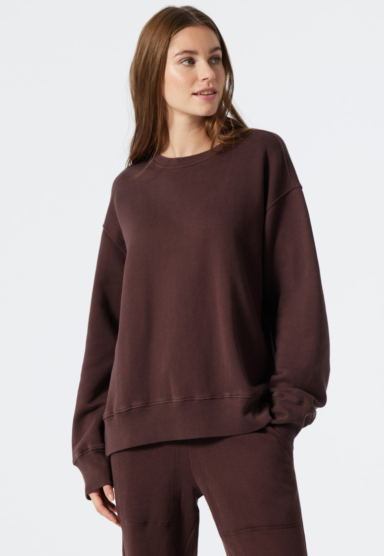Sweater long-sleeve aubergine - Revival Lena