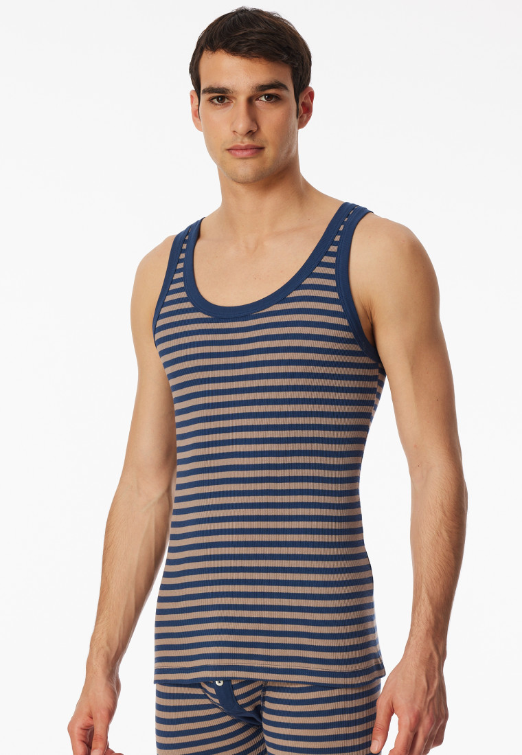 Tanktop bruin-grijs - Revival Friedrich